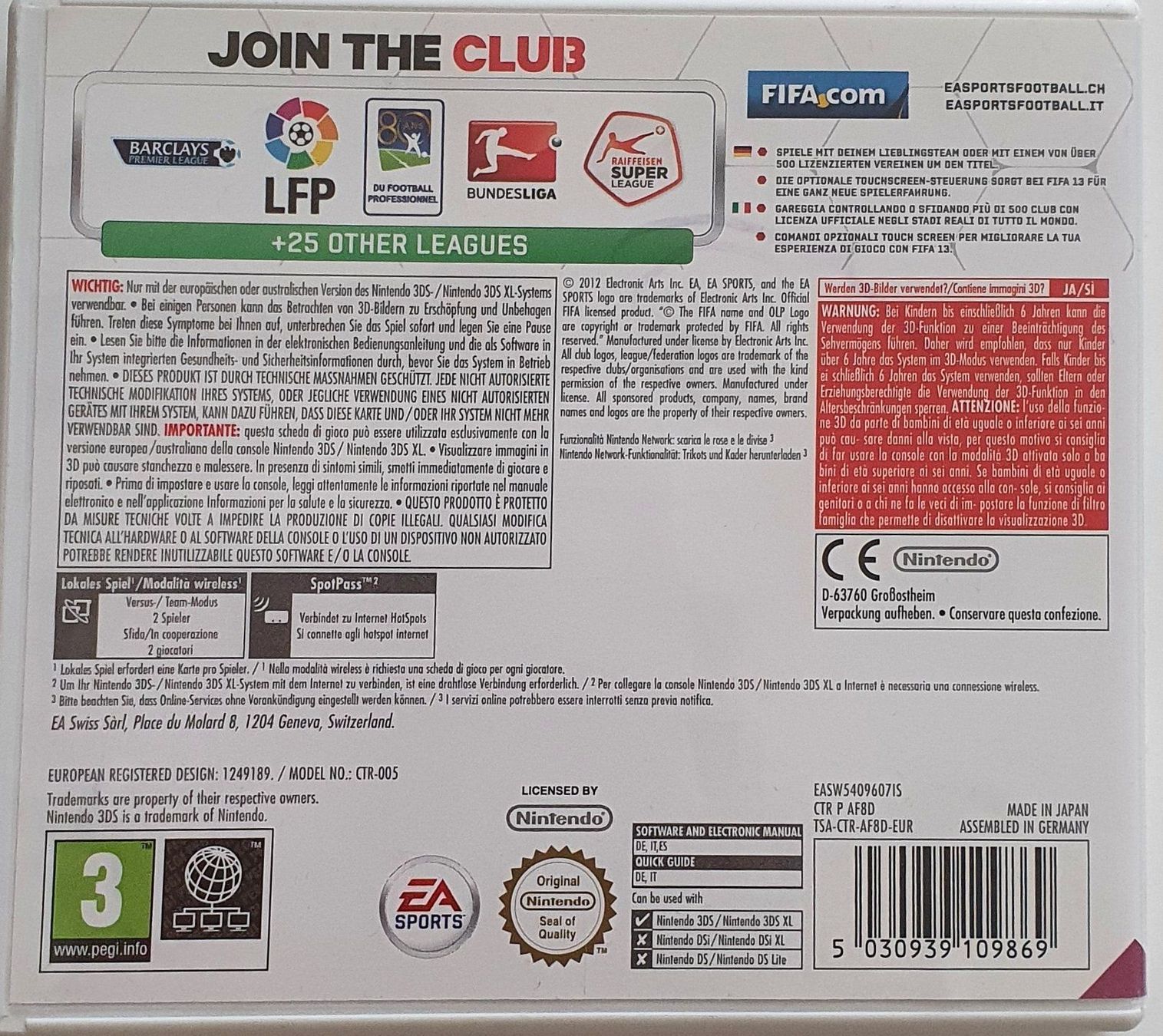 Giochi: Jeux Nintendo ds3 FIFA 13 – Usato da Prilly venduto da RoDyRe 2