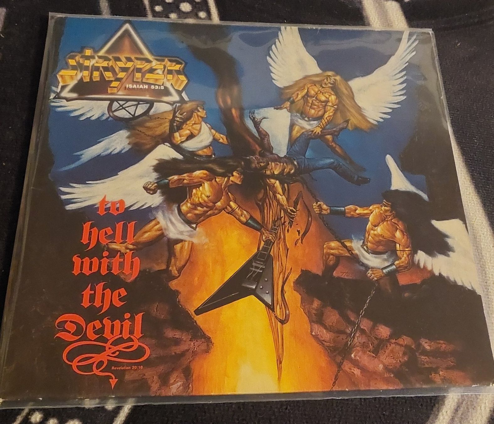 Vinyles: STRYPER: To hell with the devil LP(1986) hardrock – D'occasion à NENDELN par Vinylandmote