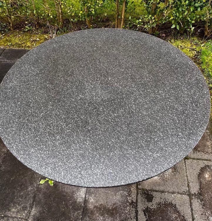 GartenTisch rund ø 110 cm mit Steinplatte Kaufen auf Ricardo