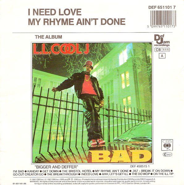 Schallplatten: L.L. Cool J: I Need Love 7" – Gebraucht aus Steinhausen von Vilivinili 1