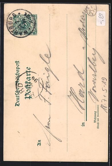 Cancelleria postale: Litho Wartburg, Gesamtansicht, Blick auf – Usato da Berlin venduto da bartko-reher 1