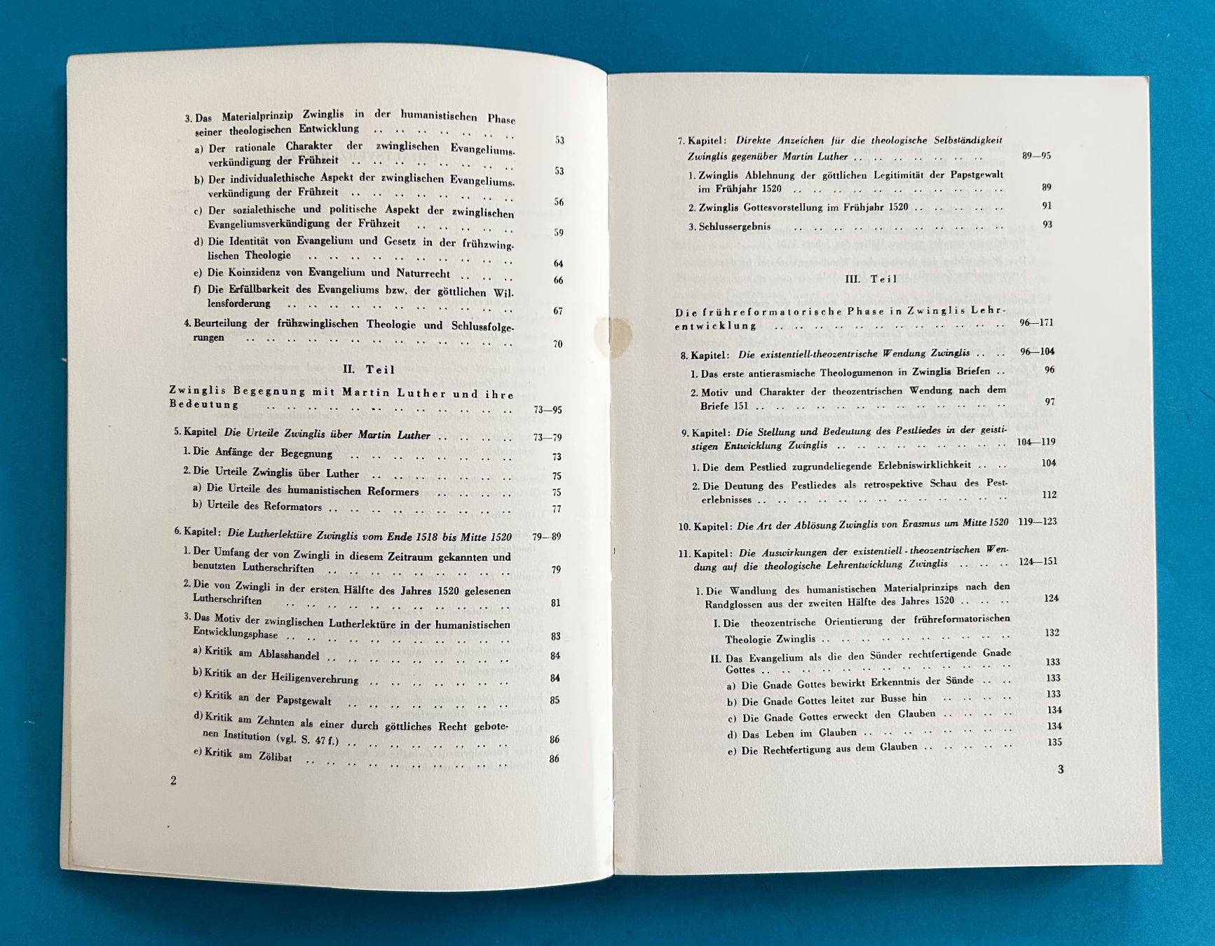 Bücher: DIE THEOLOGIE ZWINGLIS 1949 – Gebraucht aus Zürich von Domus09 3