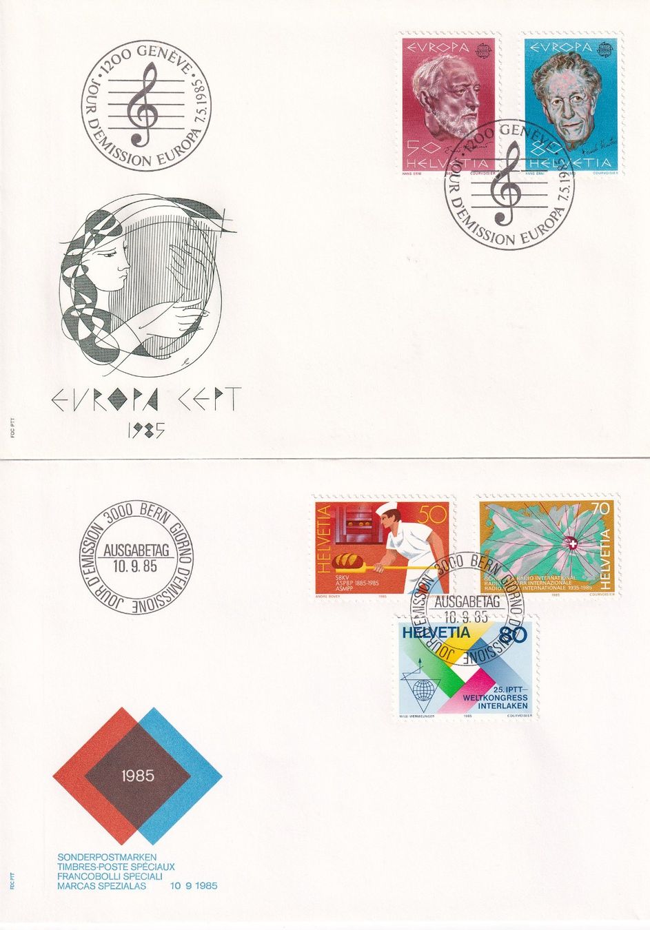 Tutti i francobolli: Lot 8 Briefe FDC 1984 - 1985 – Usato da Rossa venduto da becky05 3
