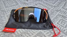 Occhiali sportivi Alpina multicolore con custodia, Cat 3