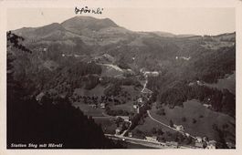Steg Station mit Hörnli, gelaufen 1930