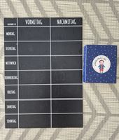 Wochenplan Boy  Magnettafel mit Zubehör