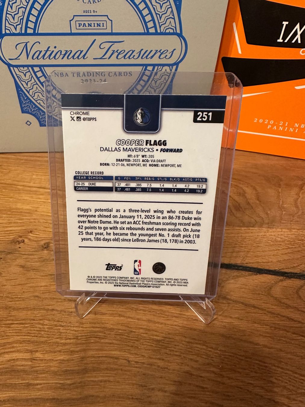 Nba Cartes à collectionner: Carte Topps Chrome Cooper Flagg – D'occasion à Vullierens par Gaara04 1