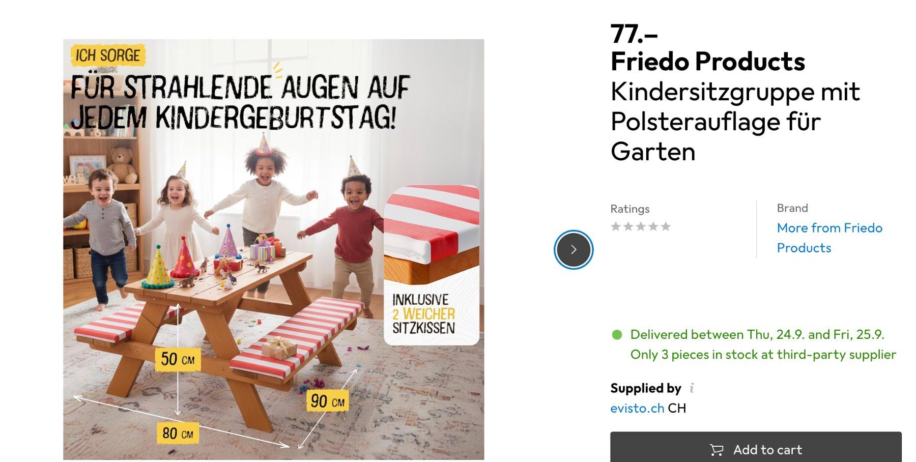 Tavoli: Picknick Tisch Kinder / Gartentisch – Usato da Zürich venduto da Antonitsa 3