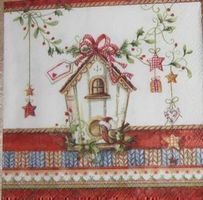 Papierserviette vogelhaus 25x25 (w256)