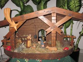 Weihnachts Krippe, handgefertigt