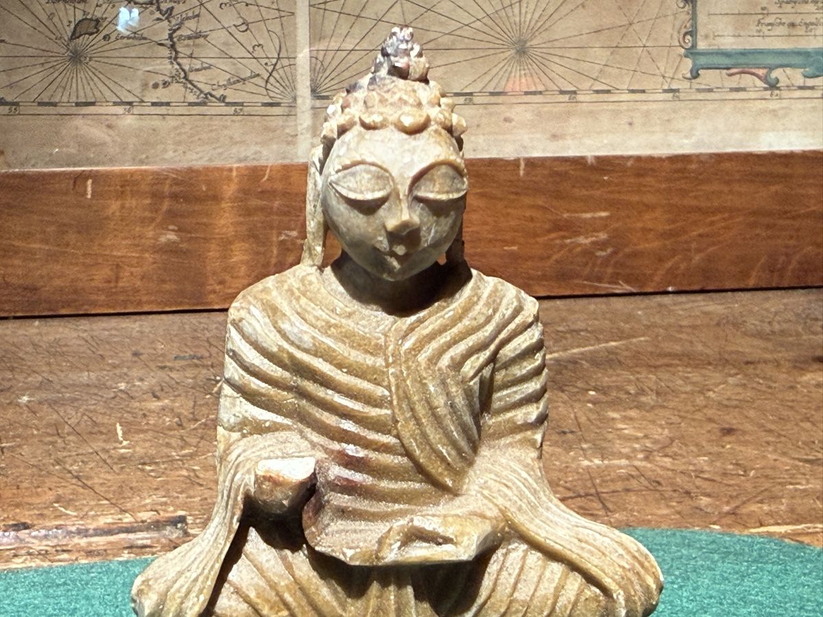 Sculture & Statue: Antike Buddha Figur aus Speckstein... – Difettoso da schaffhausen venduto da VintAntik_1980 2