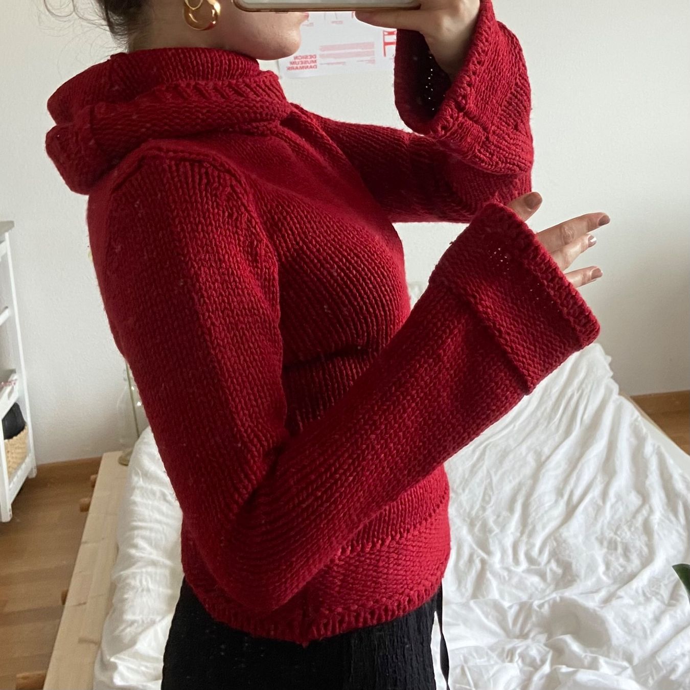 Maglioni & Felpe: Strickpullover mit Kragen rot Damen gebraucht Zustand – Usato da Spiegel b. Bern venduto da pre1ovedthreads