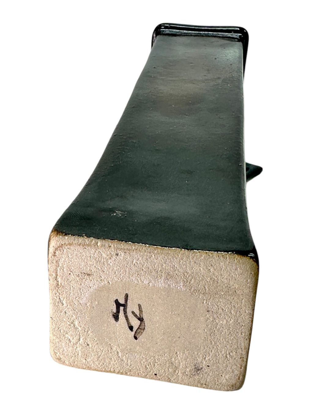 Vasen & Gefässe: Vase design abstrait géométrique en grès émaillé, signé MY – Gebraucht aus Morges von vintix 9