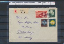 1948 R - Bedarfsbrief, "Horgen - Unteriberg"