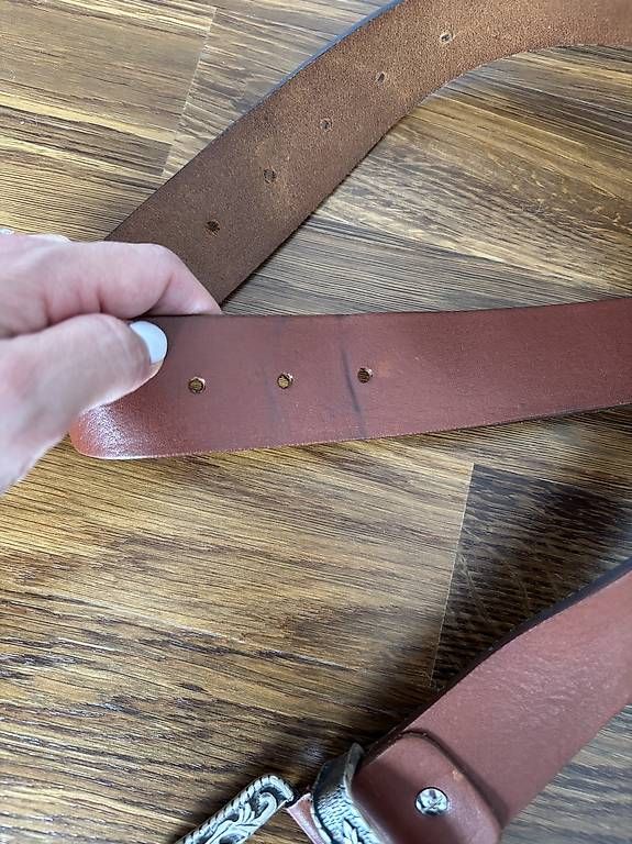 Cinture: Gürtel aus Leder - ca. 90 cm – Usato da Zürich venduto da FedeSara 3