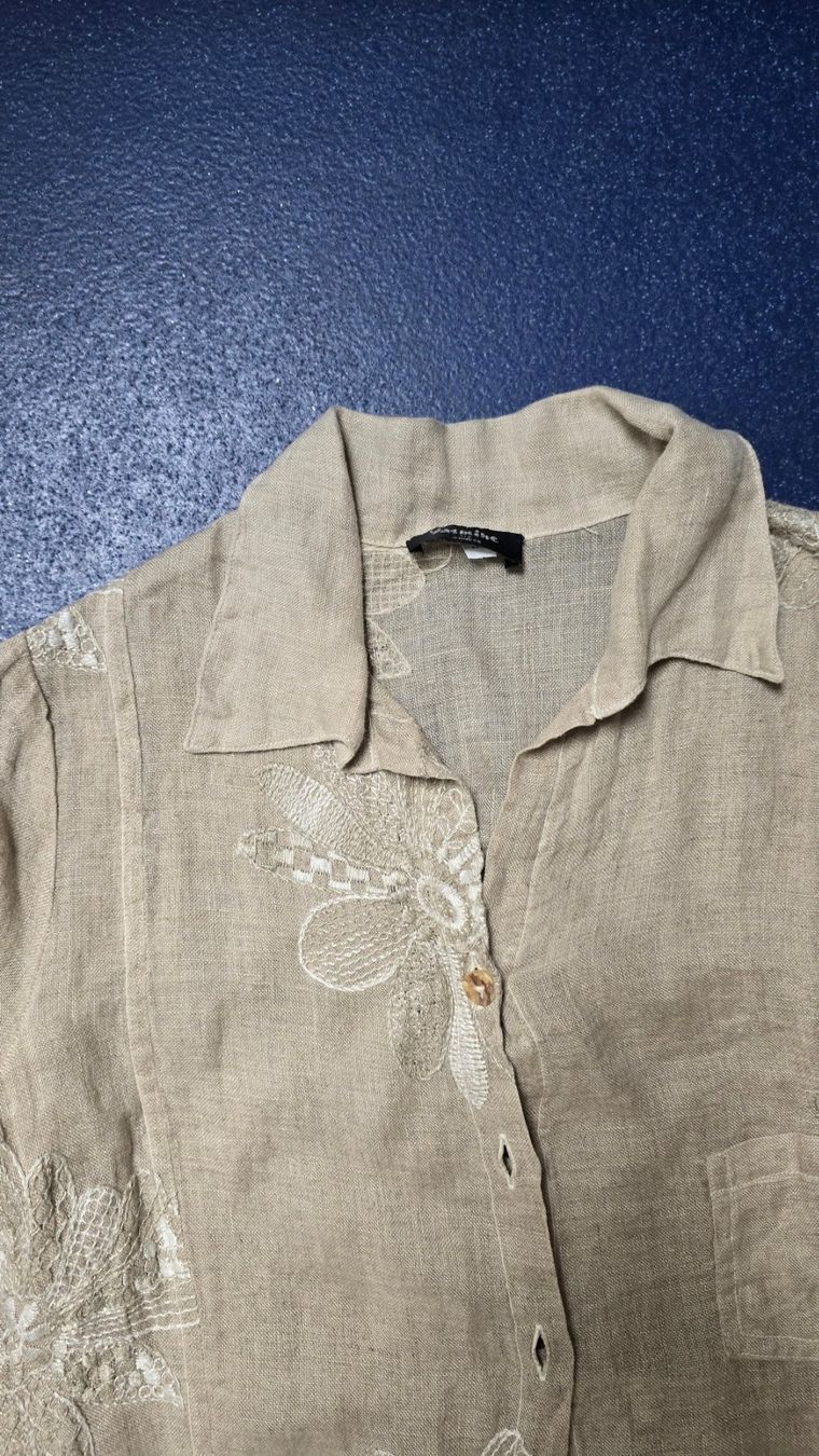 Camicette: 3/4 Bluse Yasmine 100% Leinen – Usato da Meggen venduto da Bilanz70 2