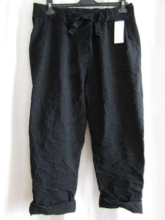 Gr. 48/56, Stretch-Hose in Schwarz von LaBass mit  Taschen
