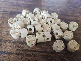lego 17485 lot de 30 pièces Tan Brick, Round 2 x 2 with Pin