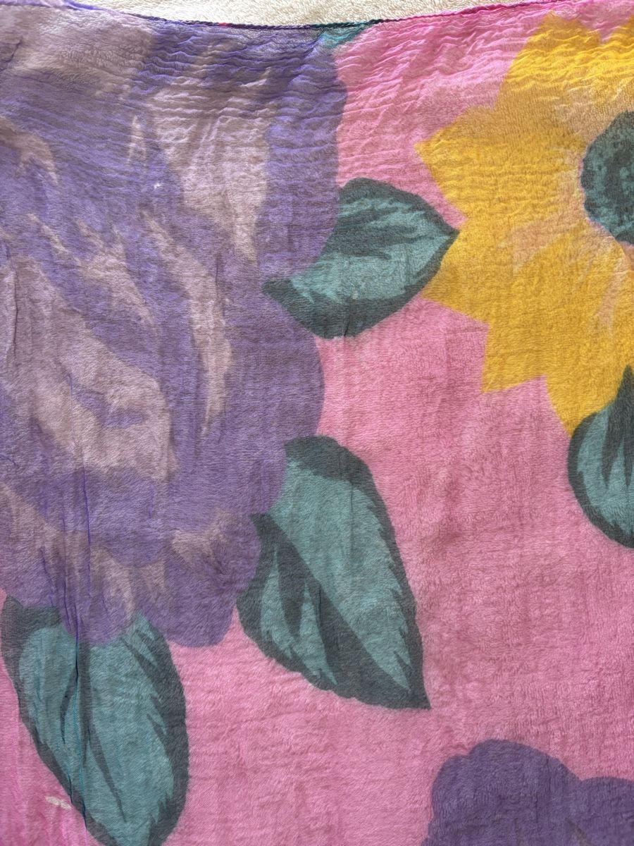 Foulard & Sciarpe: 2 sommerliche Tücher mit Blumenmuster, leicht & luftig – Usato da Affoltern am Albis venduto da mwittenwiller 3