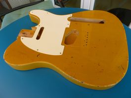 CUSTOM ORDERED MJT TELECASTER BODY BLOND RELIC NO FENDER