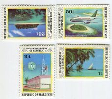 Briefmarken "Tourismus". Malediven.
