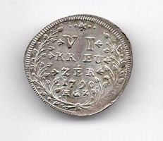 (1245) St. Gallen Stadt, 6 Kreuzer 1790, top stgl