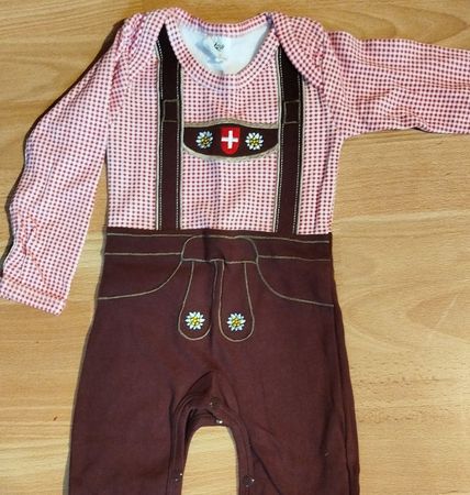 Baby Body Gr. 74-80 Trachtenoptik Strampler Oktober 