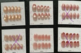 Press-on nail  - New - short round - size M