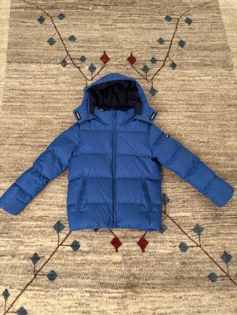 Daunenjacke Tommy Hilfiger blau Grösse 140 guter Zustand