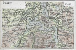 Gruss vom Vierwaldstättersee - Landkarte map