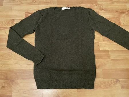 Strick Pullover, violet, mit Reissverschluss hinten, Gr. S