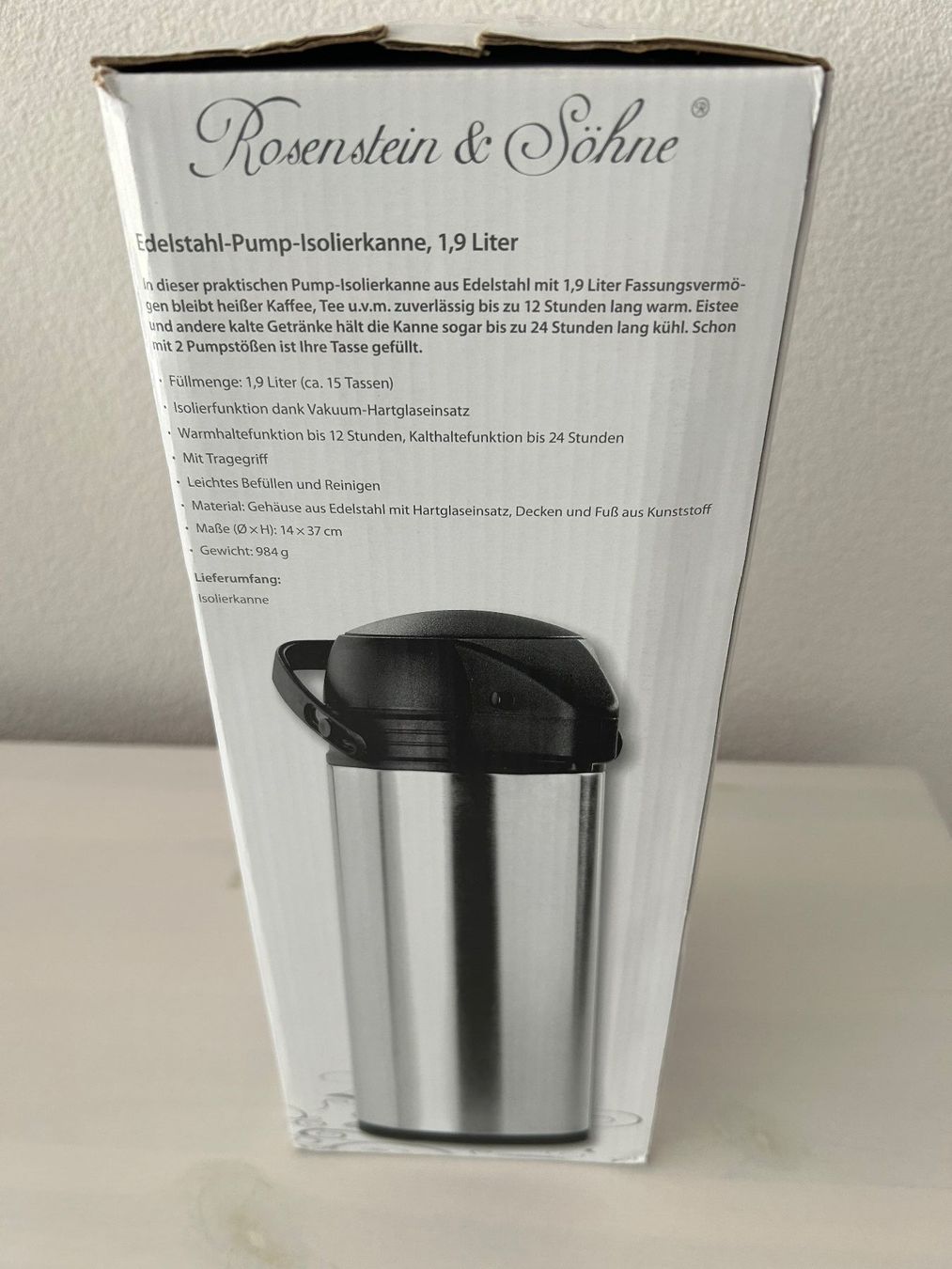 Appareils de cuisine: Edelstahl-Pump Isolierkanne – D'occasion à Wängi par Argon180 3
