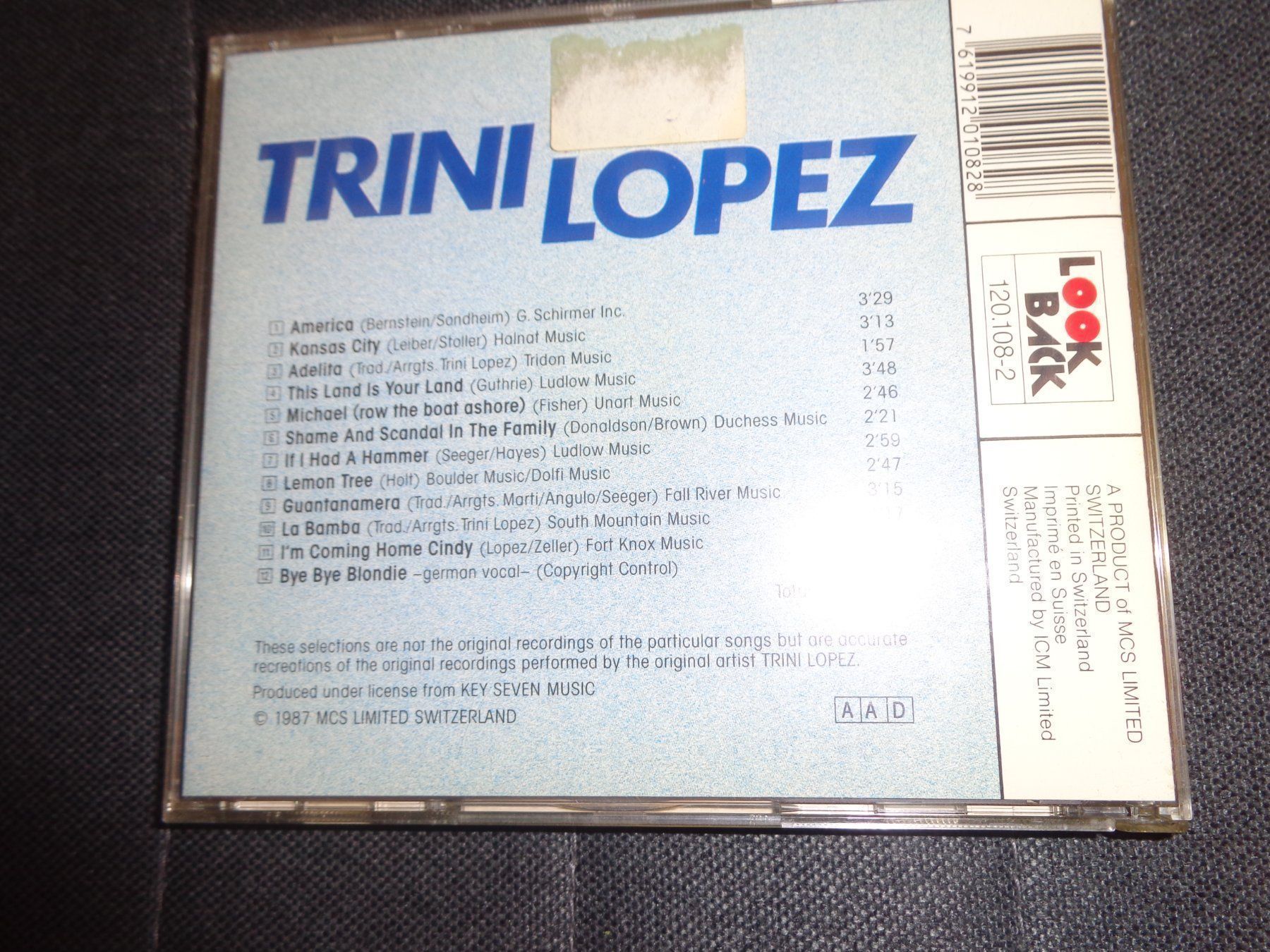 CDs: Trini Lopez - Greatest Hits CD – Gebraucht aus Olten von Disc-Ausverkauf 1