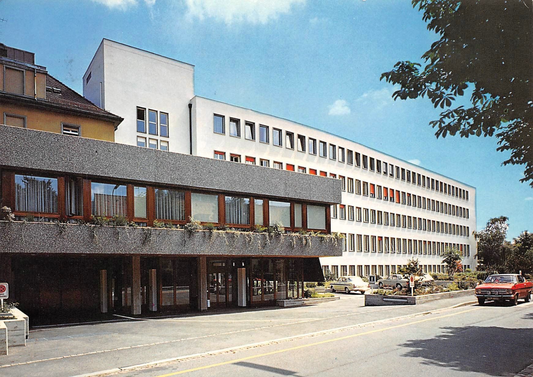 Ansichtskarten: Basel, St. Claraspital – Gebraucht aus Ottikon b.Kemptth. von Neptun1974