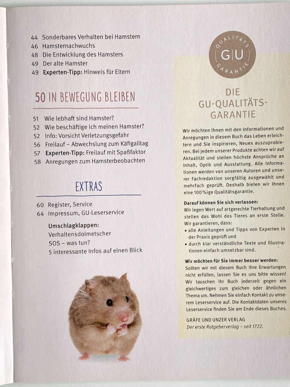Libri: HAMSTER - Pflege-Einmaleins - GU – Usato da Hünenberg venduto da Ecila 3