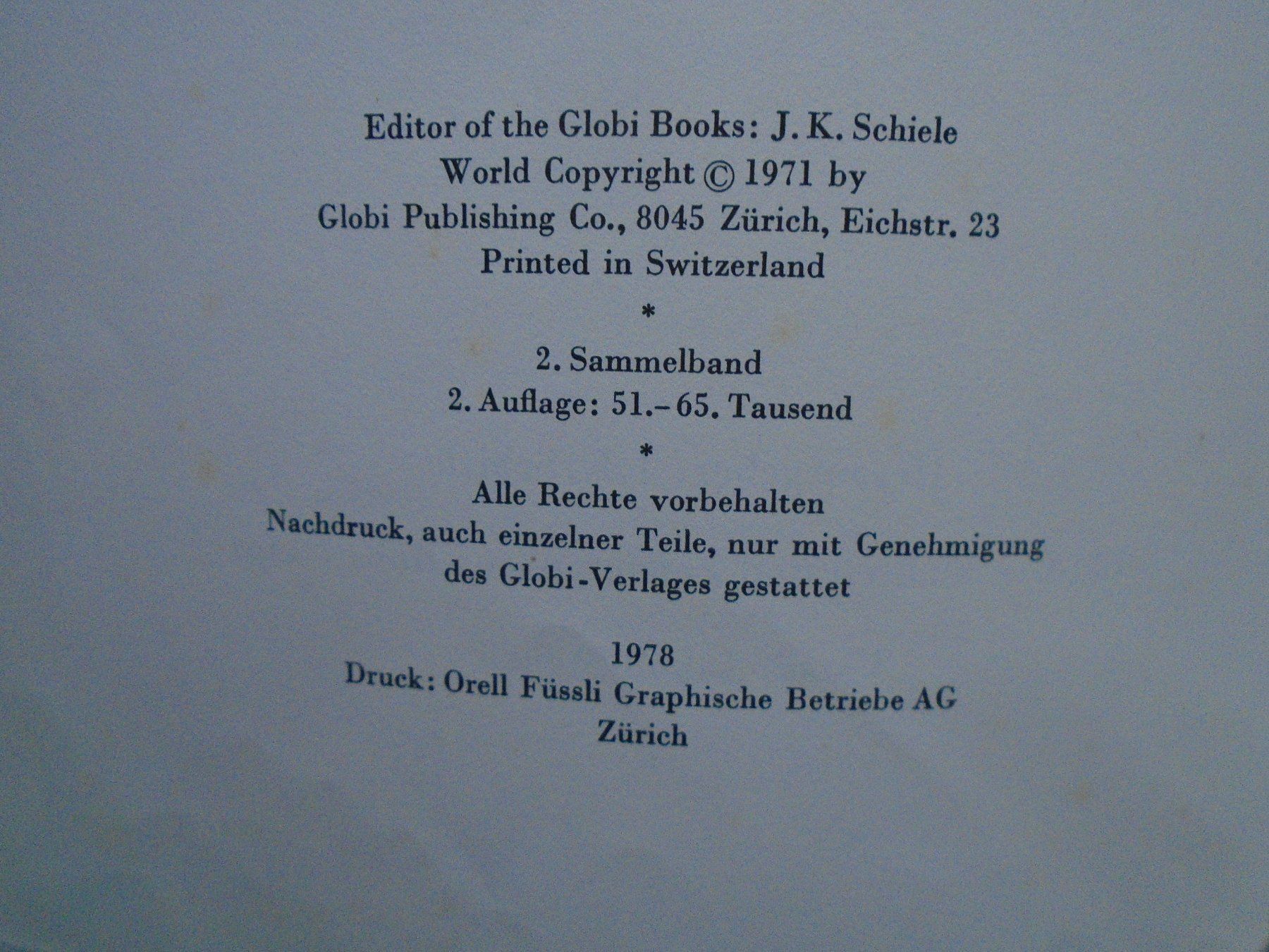 Libri: GLOBI, so ein Lausbub * 2. Auflage 1978 – Usato da Pfeffingen venduto da Intertandem 6