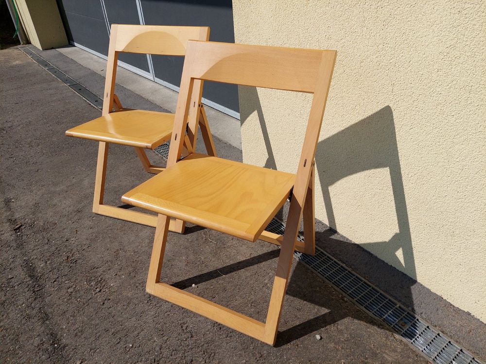 5 STK HOLZKLAPPSTÜHLE Kaufen auf Ricardo