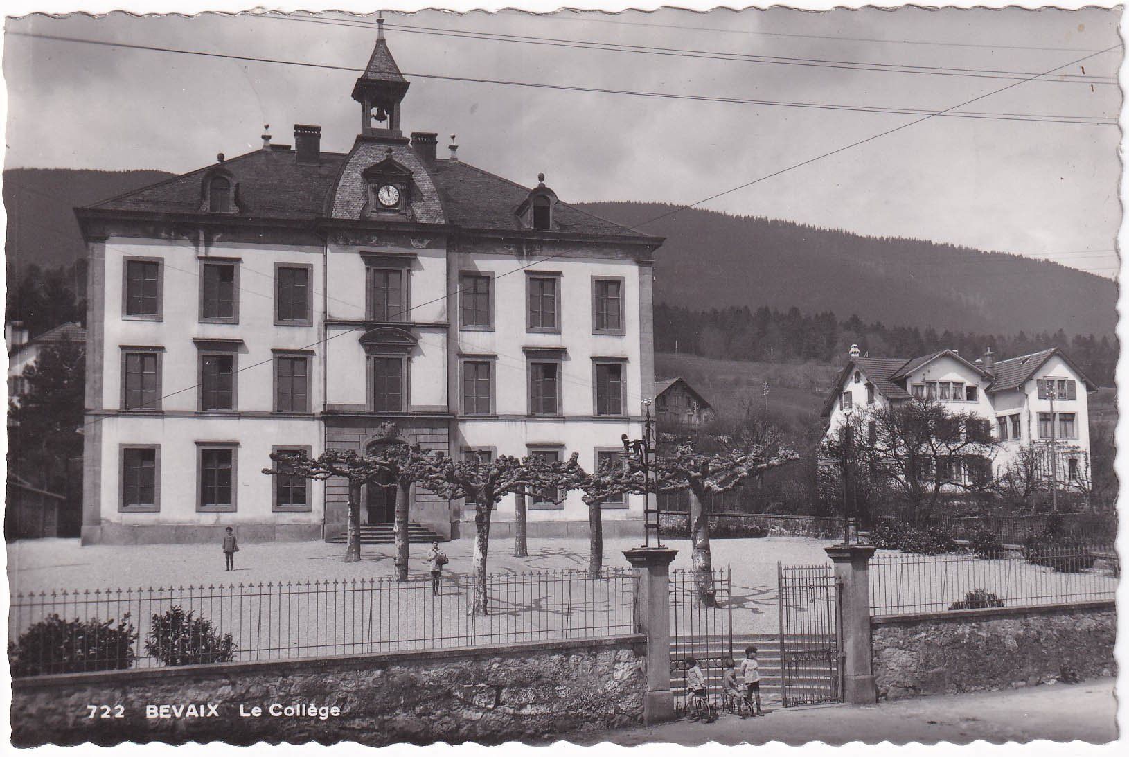 Cartoline postali: Bevaix Le collége 1937 – Usato da Cormoret venduto da Pascalll2001