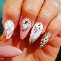Unghie finte: Nail Art Nageldesign Ketten Nägel gold & Silber Deko – Nuovo e nell'imballaggio originale da Hüttwilen venduto da pinti55 2