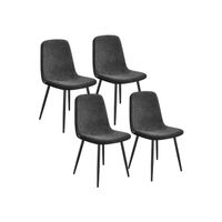 4er Set Küchenstuhl Polsterstuhl Metallbeine ANUBIS