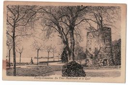 Ouchy-Lausanne, Tour Haldimand et Quai, circulée 1921