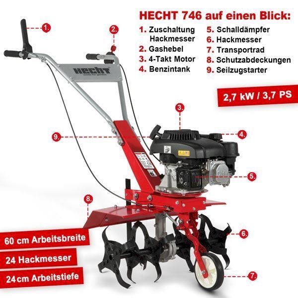 Tutte le macchine: Hecht 746 Gartenhacke – Nuovo e nell'imballaggio originale da Bottighofen venduto da zaap 1