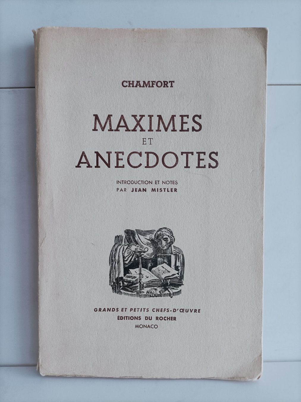 Bücher: Maximes et anecdotes / Sébastien Chamfort / Du rocher 1944 – Gebraucht aus crans montana von AB3963