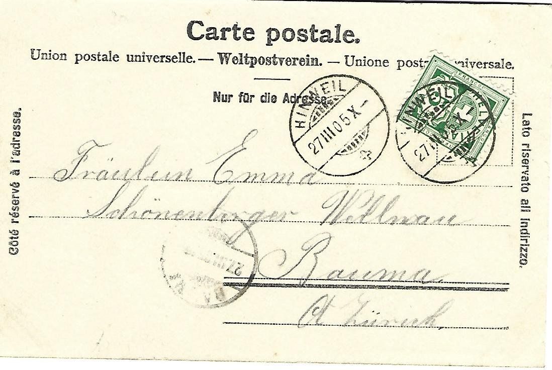 Cartoline postali: Gruss aus Hinwil 3--Teilig – Usato da Wetzikon ZH venduto da Brulu100 1