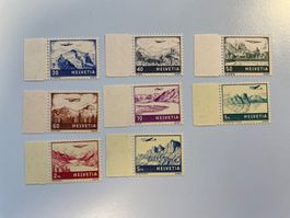1941, Landschaften und Flugzeuge F27-F34, postfrisch