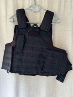 Gilet porte-plaque tactique noir – airsoft – plate carrier