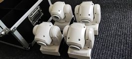 4x Moving Head mit Case B- Ware 60W LED Samtweiss