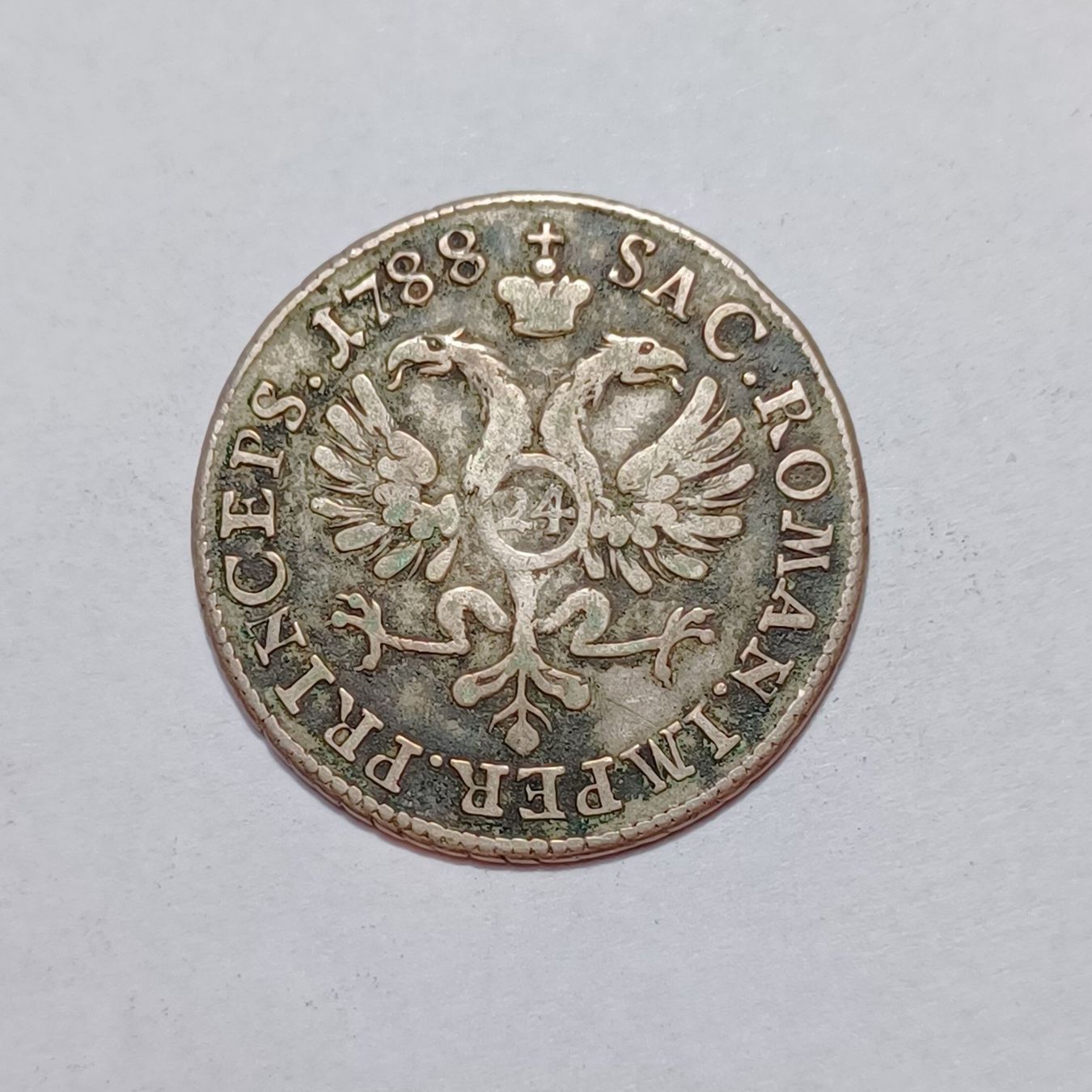 Tutti le monete: 24 Kreuzer 1788 Bistum Basel – Usato da Pfäffikon ZH venduto da Schweizer_Muenzen