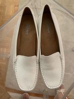Sioux Mokassin Damenschuhe Weiss Groesse 5 1/2 F Leder