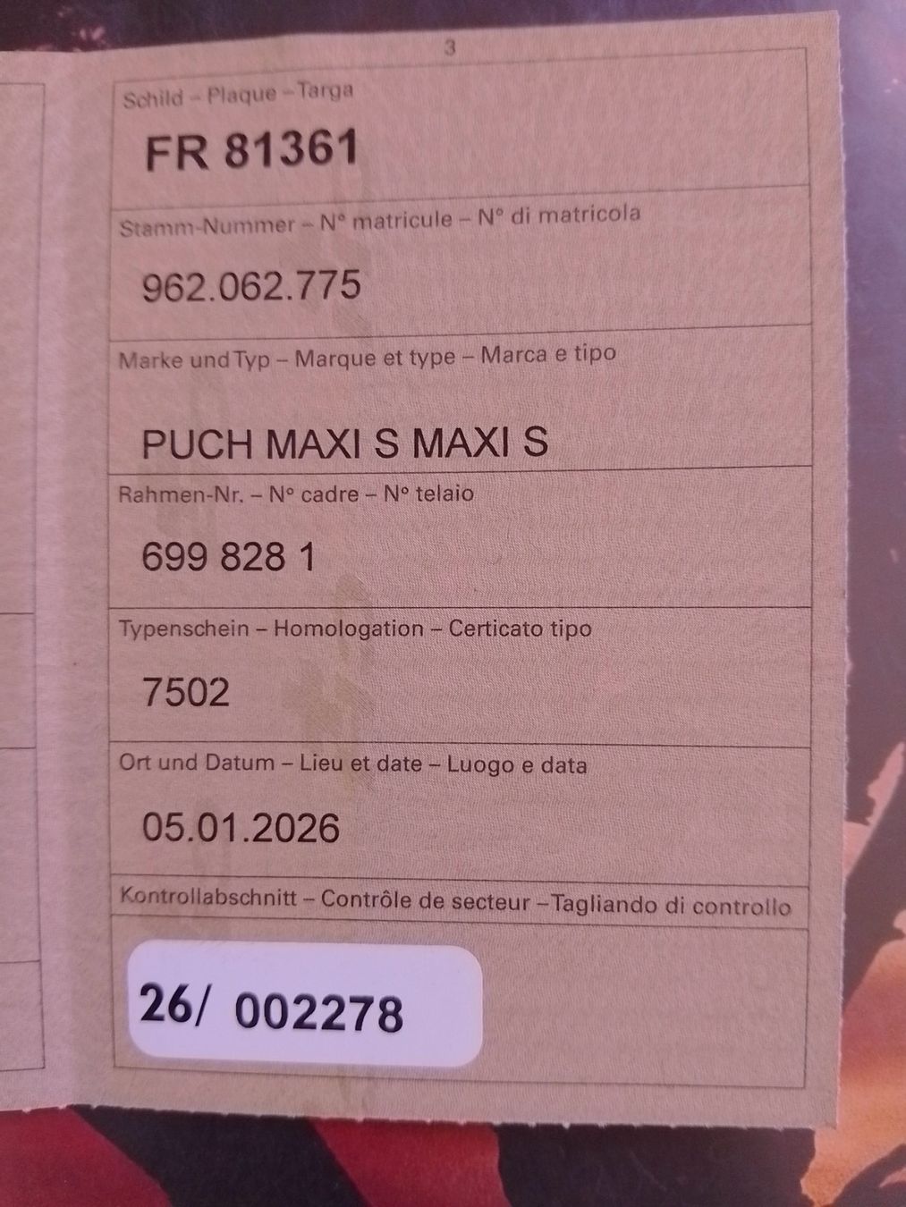 Puch Ciclomotori: Puch Maxi S – Usato da St. Ursen venduto da vonmos 3
